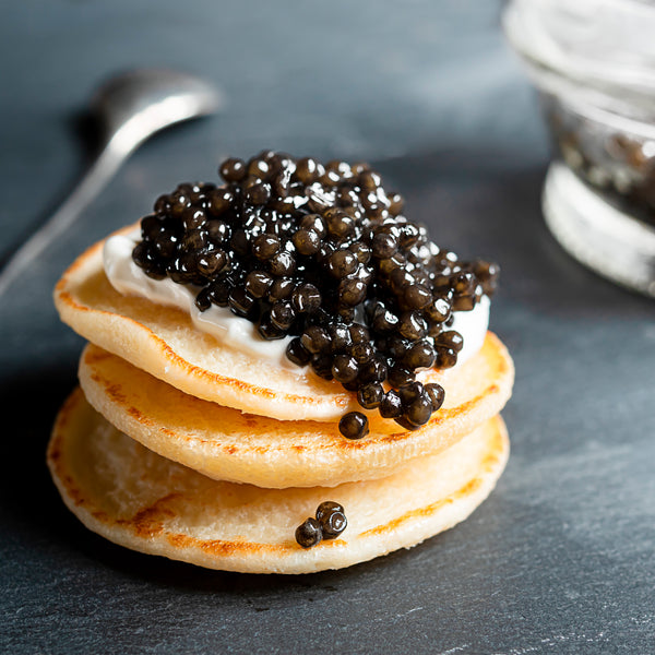 Caviar på blinis